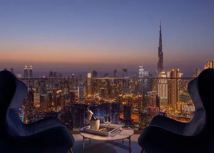 Luxury One Bedroom Sky Villa With Burj Khalifa View